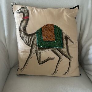 Decorative Camel Throw Pillow
